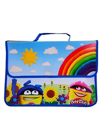 Купить Папка для тетрадей А4 "Play Doh" 26*32,5*9, пластик, текстильн.ручка, клапан на липах, — Фото №1
