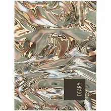 Купить Ежедневник недат. А6 128л "Золотые волны" 7БЦ, покрытие Soft touch, офсет — Фото №1