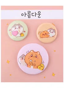 Купить Набор значков Kawaii Котики (металл) (2 шт 25мм, 1 шт 38мм) — Фото №1