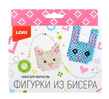 Купить Набор для творчества LORI. Фигурки из бисера "Котенок, зайчонок" — Фото №1