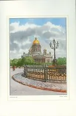 Купить Постер Виды Санкт-Петербурга Исаакиевский собор(Новый) ср/ф, 30*40см [ХА50-006] — Фото №1