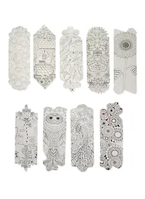 Купить Закладки бумажные Черно-белый рисунок (004156) — Фото №1