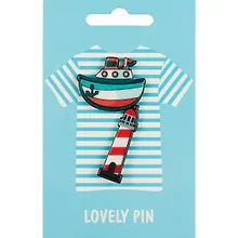 Купить Набор значков Корабль и маяк (акрил) — Фото №1