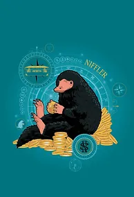 Купить Обложка для паспорта. Фантастические твари. Нюхль — Фото №1