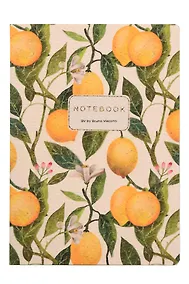 Купить Книга для записей А5 60л кл. "FLORA.PARADISE.LEMONS" иск.кожа, сшивка, Bruno Visconti — Фото №1