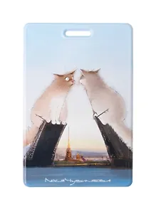 Купить Чехол для карточек вертикальный СПб Пушистый Петербург Любоф и Белые ночи (ДК2025-505) — Фото №1