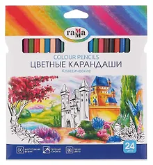 Купить Карандаши цветные 24 цвета "Классические", Гамма — Фото №1