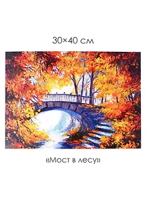 Купить Набор для творчества. Алмазные узоры "Мост в лесу", 30 х 40 см — Фото №1