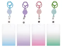 Купить Бейдж "Soft gradient", рулетка, пластик, ассорти — Фото №1