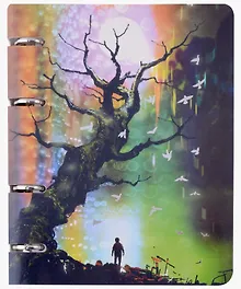 Купить Тетрадь на кольцах в клетку Listoff, "Под луной", 100 листов — Фото №1