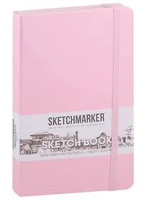 Купить Скетчбук 13*21 80л "Sketchmarker" розовый, 140г/м2, слоновая кость, тв.обл. — Фото №1
