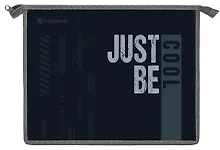 Купить Папка для тетрадей А5 "ЧЕРНЫЙ МИНИМАЛ" 235*190*50, пластик, молния сверху — Фото №1