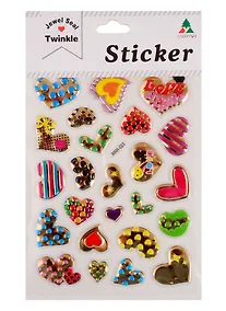 Купить Наклейки PVC Сердце, микс — Фото №1