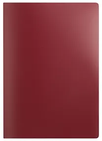 Купить Папка, inФормат, А4, пластиковая с прижимом, с торцовым и внутренним карманами,, красная — Фото №1