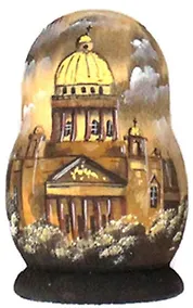 Купить Сувенир, Магнит матрешка, высота 6см ширина 4см, м-15 — Фото №1