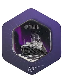 Купить Магнит фиолетовый Ледокол, с подвесом (Мурманск) (мур 101б) — Фото №1