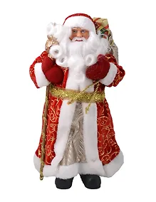 Купить Фигурка Дед Мороз (ПВХ, полиэстер) (20,5x12,5x41,5) (94369) — Фото №1