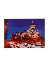 Купить Набор для раскрашивания по номерам ТМ Рыжий Кот Холст с красками 22х30см Ночной Мадрид (Арт. HS231) — Фото №1