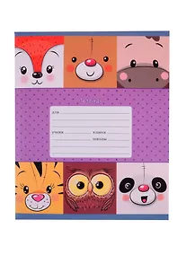 Купить Тетрадь в клетку Unnika, "Милые друзья", 12 листов, в ассортименте — Фото №1