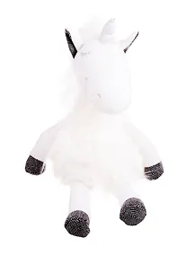 Купить Мягкая игрушка Единорог, с длинной гривой, 35см(бел) — Фото №1
