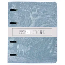 Купить Тетрадь 120 листов, клетка, "Floreale. Smoky Sky" на кольцах — Фото №1