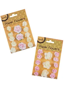 Купить Набор Цветы Paper Flower, 3+ 10, молочные и розовые (11-21984-B22)+Цветы Paper Flower, 3+10, розовые и молочные (11-21984-B25) — Фото №1