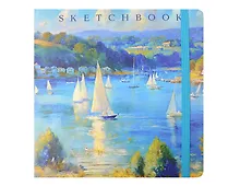 Купить Скетчбук 200*200 80л "Парусная регата" 100г/м2, тв.обложка, мат.ламинация, резинка — Фото №1