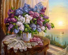 Купить Алмазная мозаика Рус. Кол. Дандорф Букет (F4-012) (30x40см) (класс.) (квадр. стразы) (с подрамником) (полн. зап.) (34цв) (Рыжий Кот) (6+) (коробка) — Фото №1