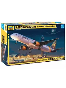 Купить Сборная модель ЗВЕЗДА Пассажирский авиалайнер Аэробус А-321сeo (1/144) (L=39,0см) 7040 — Фото №1