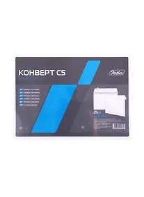 Купить Конверт С5 (162*229) 25шт 80г, силик.лента Hatber — Фото №1