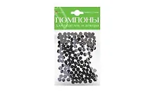 Купить Набор для творчества HOBBY TIME, Помпоны пушистые Черные, 8мм, 120шт — Фото №1