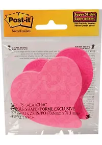 Купить Блок бумаги для записи самоклеящийся Post-it 2 бл*75л, "СЕРДЦЕ", 3M — Фото №1
