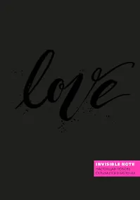 Купить Invisible note. LOVE. Настоящая любовь скрывается в мелочах (pink) — Фото №1