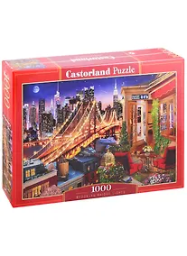 Купить Пазл Огни Бруклинского моста, 1000 деталей Castor Land C-104598 — Фото №1