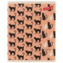 Купить Тетрадь в клетку Unnika, "Чёрное и белое. Кошки", 96 листов, в ассортименте — Фото №1