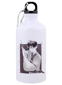 Купить Бутылка с карабином Аниме Парень с мечом (Сёнэн) (металл) (500мл) — Фото №1
