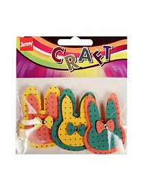 Купить Набор для творчества Вырубки из фетра 2-х слойные, зайцы, 3шт — Фото №1