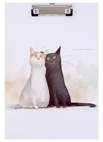 Купить Планшет «Коты. Павлик и Валера», А5, ламинированный картон, Be positive — Фото №1