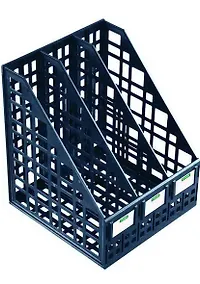 Купить Лоток вертикальный 3 отделения черный сборный, Стамм — Фото №1