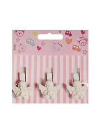 Купить Набор прищепок декоративных, 3 шт, полистоун,ангел — Фото №1