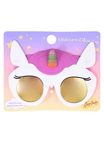 Купить Детские солнцезащитные очки Единорог. 100% защита от ультрафиолета UV400. Ударопрочные линзы. Soft-touch пластик. — Фото №1