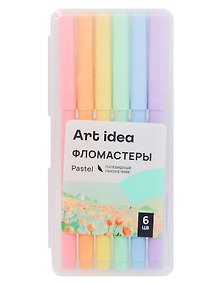 Купить Фломастеры «Pastel» Art idea, 6 цветов — Фото №1