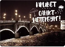 Купить Магнит СПб Троицкий мост (фото) (9х5,5) (винил) (МВ2019-004) — Фото №1