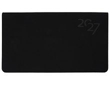 Купить Планинг дат. 2027г. 64л "Soft Touch" черный, иск.кожа, интегр.переплет, тонир.блок, скругл.углы, ляссе, инд.уп — Фото №1