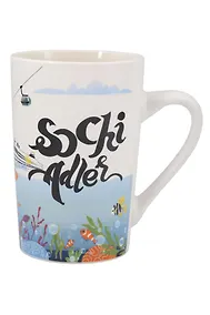 Купить Кружка матовая Сочи,Адлер (фарфор) (350мл) (065-4-135-D5-CL) — Фото №1