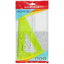 Купить Угольник "Neon" 22см 60° желт., подвес, ERICH KRAUSE — Фото №1