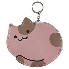 Купить Кошелек на молнии плоский Круглый котик (ПВХ) (14×11) (12-10832-1) — Фото №1