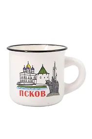 Купить Кружка-мини белая Псков (5см) (фарфор) (Псков) (065-9-M-25-W) — Фото №1