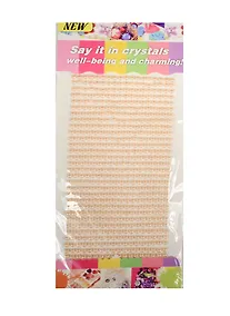 Купить Стразы полужемчужины на подвесе с напылением, 442 шт, 4 мм, персиково-розовые — Фото №1