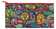 Купить Пенал-косметичка "Brawl Stars" черная, полиэстер, на молнии, 204*105 мм — Фото №1